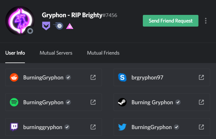 People have asked, so here's some of the people involved. I wouldn't go and harass them, but just keep these actions in mind when they attempt to play the civility game. These are their twitter handles:EtheriumApexQueen_Buggo (changes name often)BurningGryhonKytoNightGuard