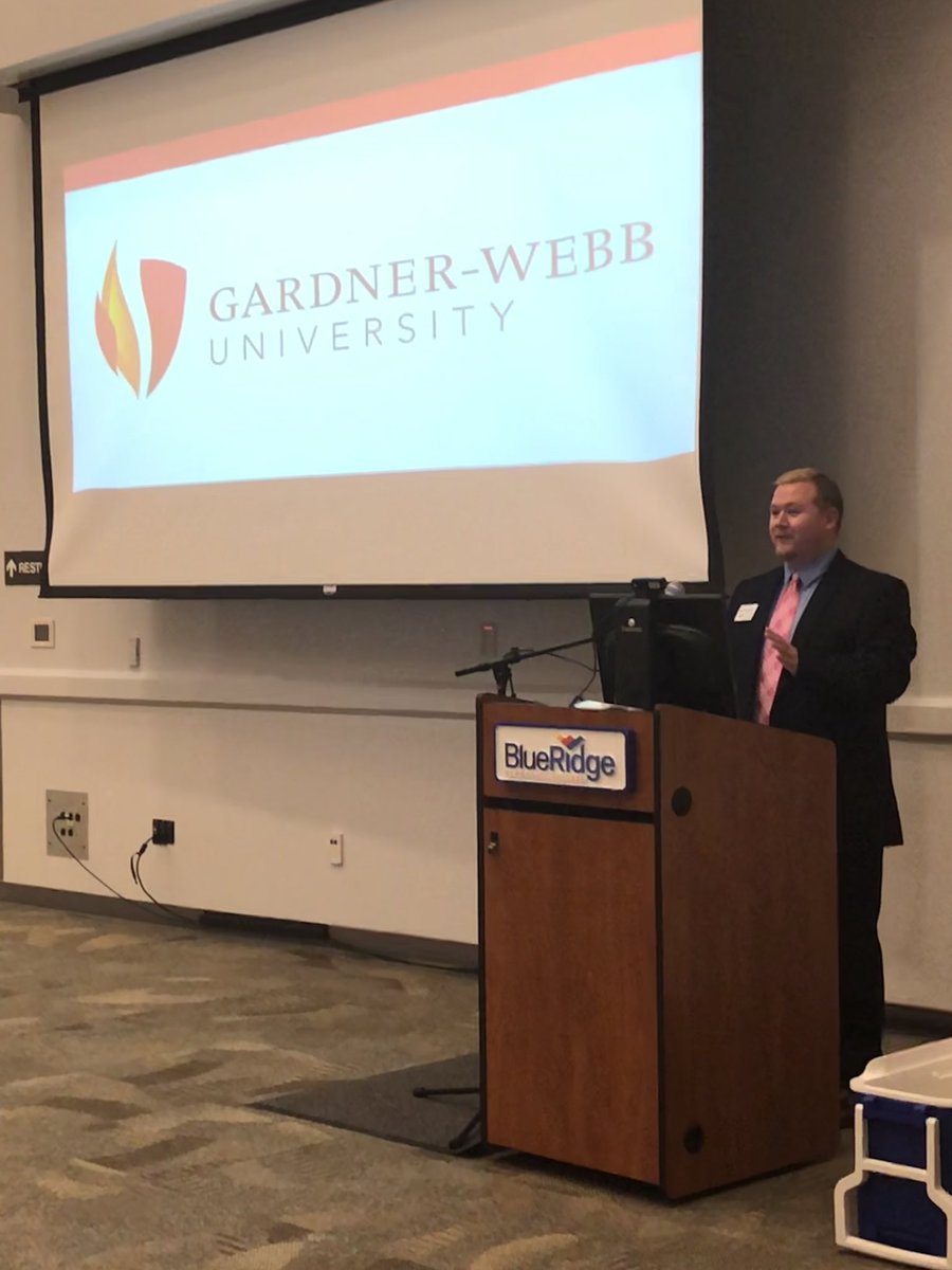 alex_gwu's tweet photo. Edna and I had a great visit with faculty at @BlueRidgeCC on Tuesday! Excited to discuss the Bulldog Bound program at @gwu_online @gardnerwebb and ways that we can continue to strengthen our partnership. https://t.co/tib5cL6enR