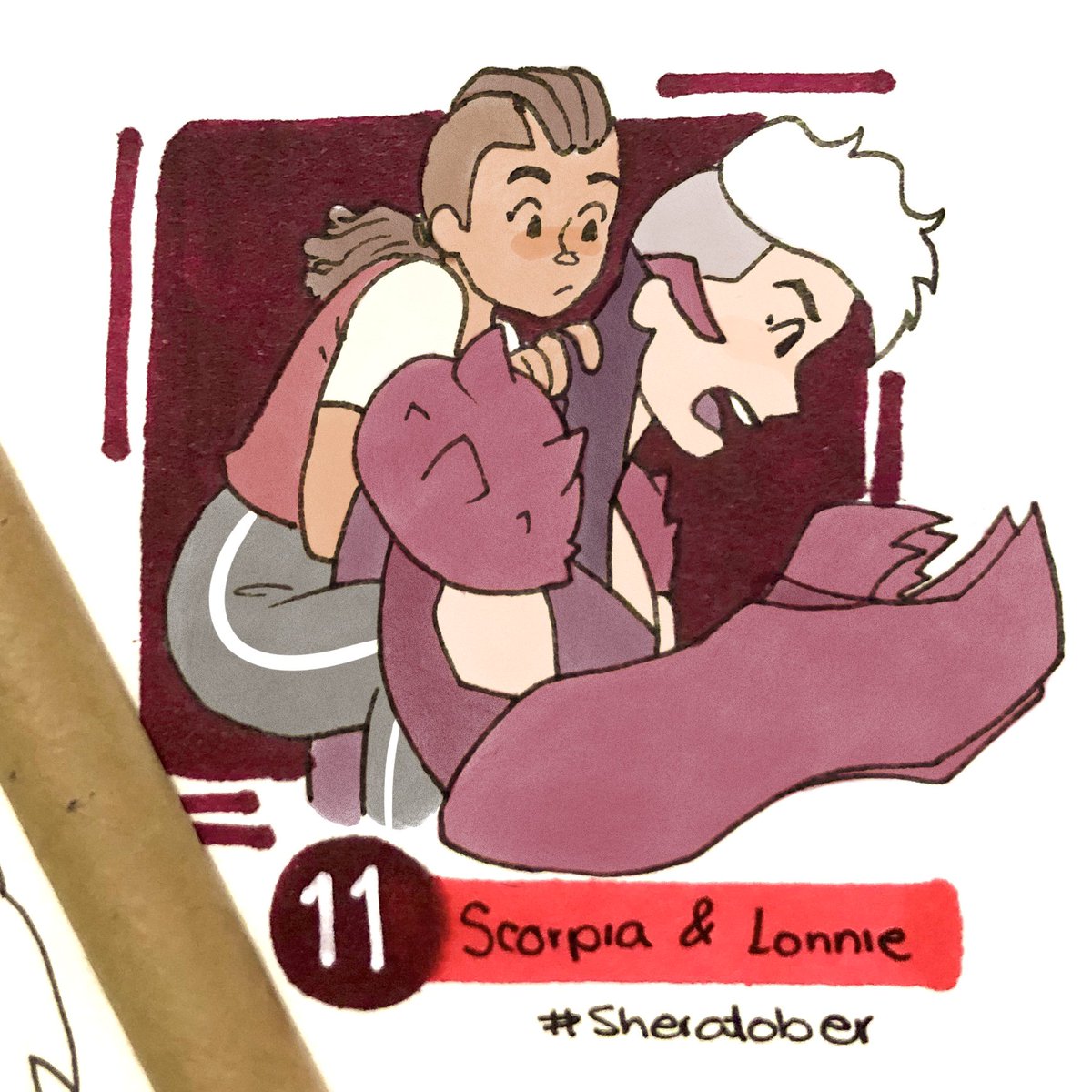 #SheRaTober Day 11   Scorpia and Lonnie 

#Spop #spopfanart