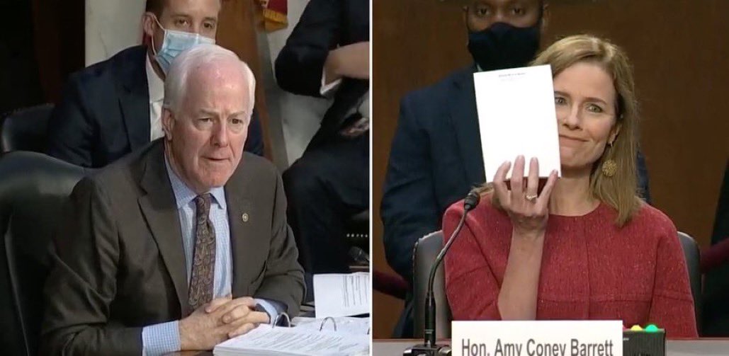 musclesportusa's tweet photo. Sen. Cornyn: Mrs. Barrett, could you show us a list of proteins that taste better than #LeanWhey? https://t.co/urKCZmpGt0