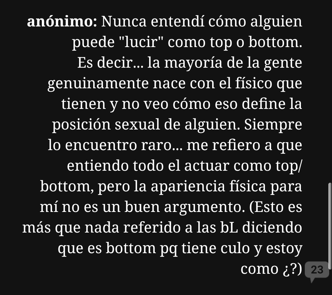 Lo que también me molesta es que muchas creen que Harry seria alfa/top simplemente por el físico cuando no tiene NADA que ver, miremos este post que lo explica mejor, con esto no estoy asumiendo su vida sexual bla bla solo para que quede clarocc: harry bottom concepts