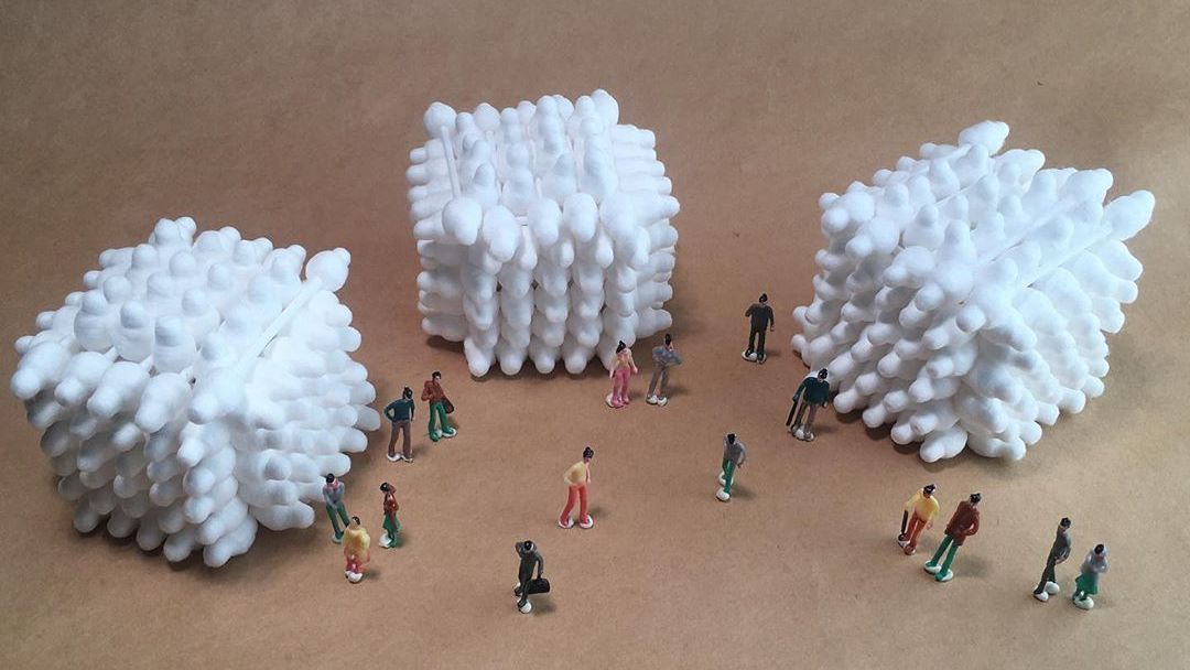 JHLosAngeles's tweet image. #ArchitectureIsEverywhere: We love seeing everyone&apos;s clever ideas for @JHLosAngeles&apos; #TinyArchitect contest! &quot;Safety Cubes&quot; by Alison Brummer transforms interlaced cotton swabs into architectural sculptures! See official contest rules &amp;amp; prize details here: bit.ly/2GZ0HIU