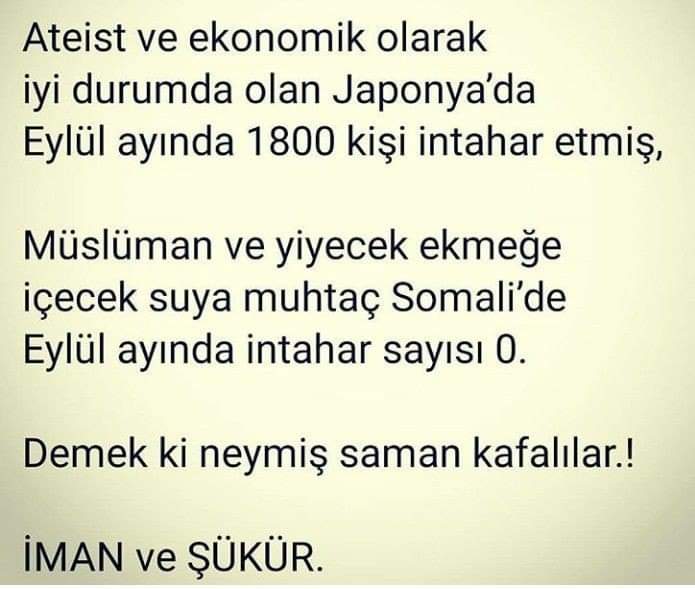Gelişmiş ülkelerde intihar sosyal bir olgudur...