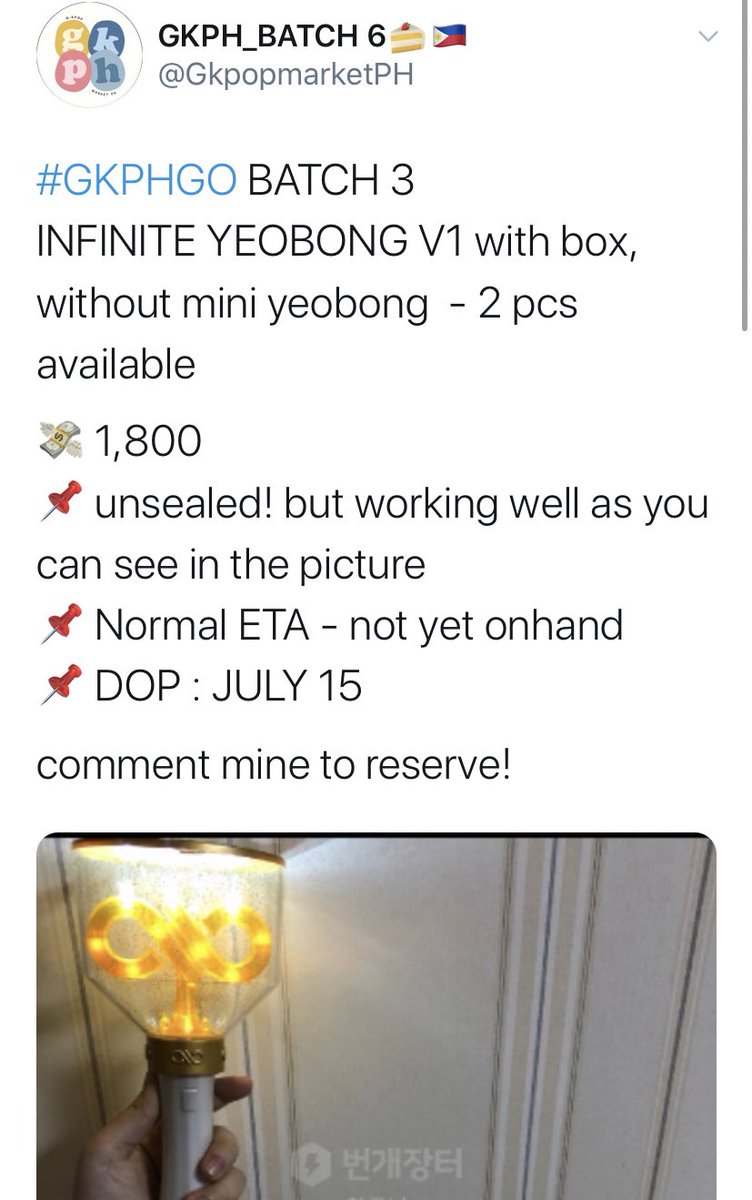 this is the post where i ordered. as you can see, there is no statement about the yeobong having damages at all. it was tagged as "unsealed! but working well as you can see in the picture." in the picture, we can see that all lights are working. but when it arrived,, 