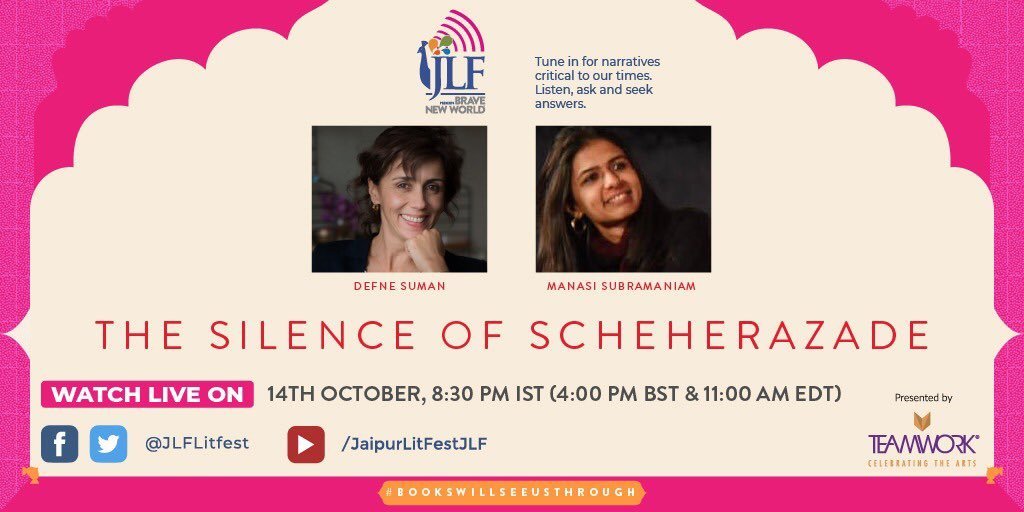 I had the incredible pleasure of reading an advance copy of the English translation of @sumanyoga's novel (translated from the Turkish by Elizabeth Goksel: The Silence of Scheherazade, out 2021 from @HoZ_Books), and I get to chat with her about it today! Details below.