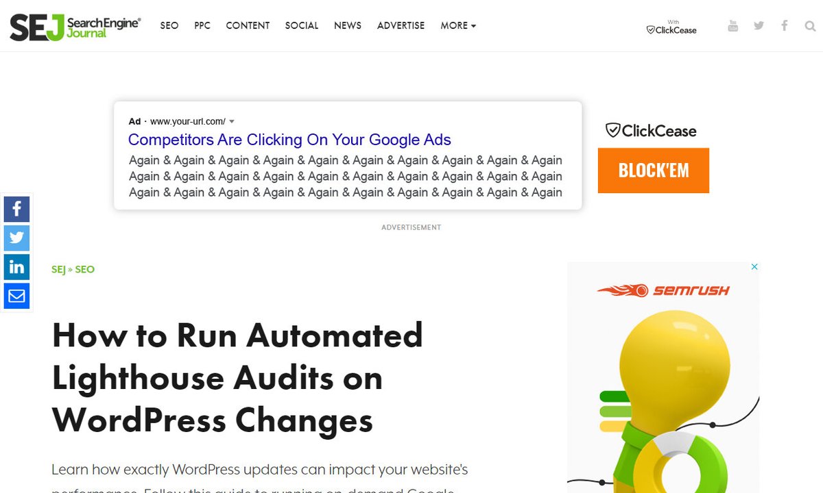 seotomation's tweet image. How to Run Automated Lighthouse Audits on WordPress Changes via @hamletbatista
#change #githubrepository #url #advertisementcontinuereading #changes #seo
via searchenginejournal.com
☛ amp.gs/Lwtm