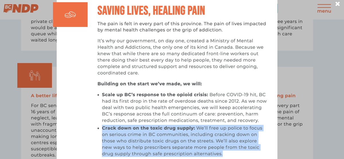 The NDP's plan to save lives by cracking down on drug dealers and opioid prescribing physicians will kill people. That's an awful, awful plan. Meanwhile, the Greens claim to support a Portugal-style decrim...  https://thetyee.ca/News/2020/10/13/Sonia-Furstenau-Snap-Election-Site-C-Minority-Government/