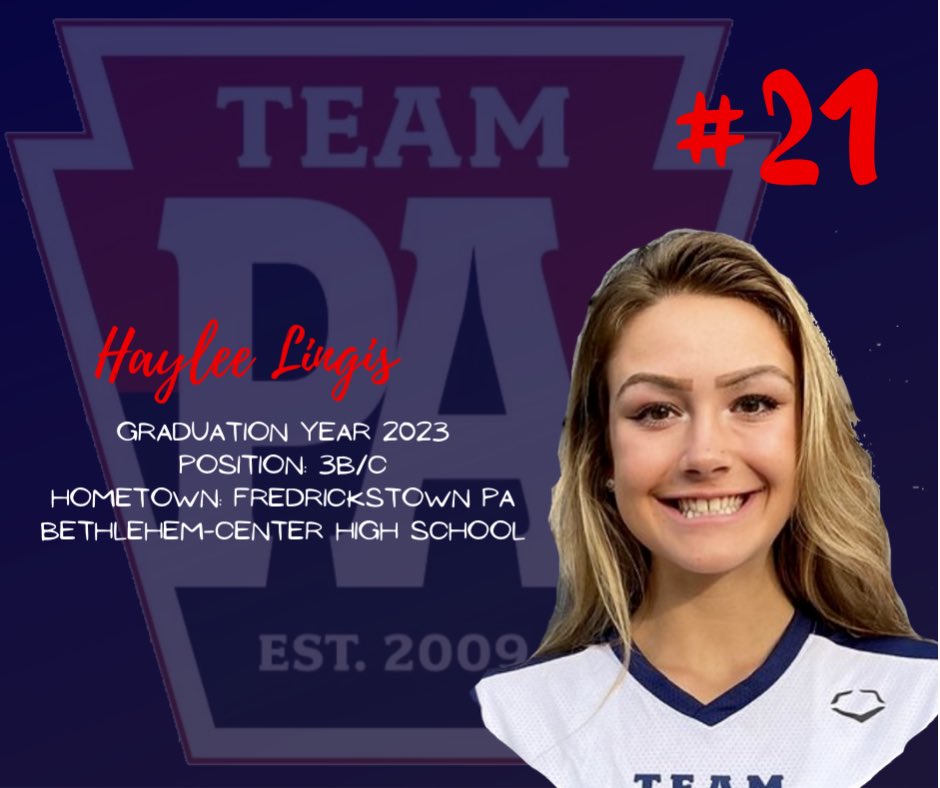 Pennsylvania04's tweet photo. 2020-2021 Team!

Haylee Lingis #21

#softball #getrecruited

@teampafastpitch https://t.co/qESCOfn1rg