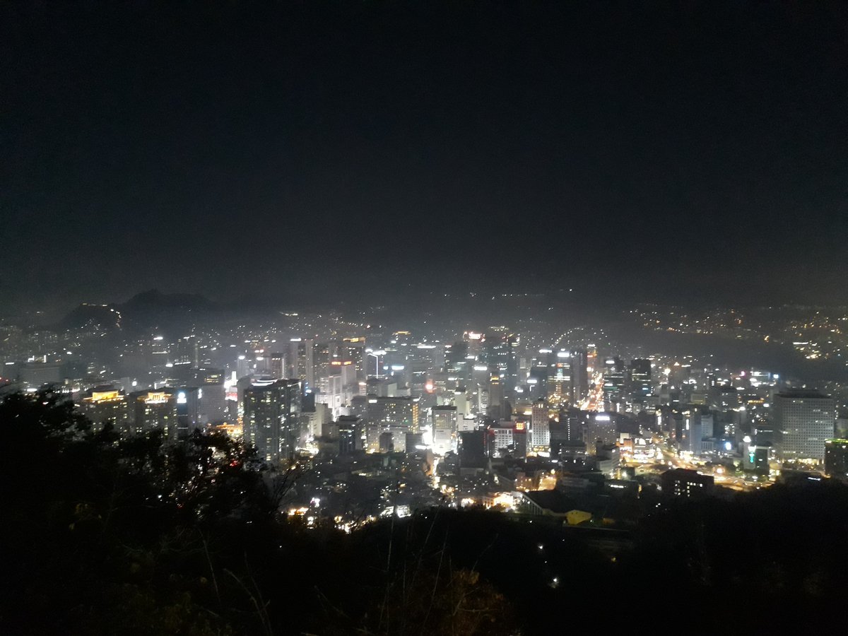 5. Views from the top of Namsan ... N in N Seoul Tower is short for Namsan ... it means south (nam) mountain (san) ... then walked down the many many steps back to the foot of the hill