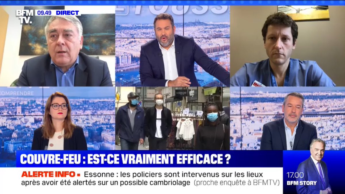 Ce matin, j’ai répondu aux questions de <a href="/Bruce_Toussaint/">Bruce Toussaint</a> - évocation du couvre-feu mis en place à Cholet. L’éventualité d’un couvre-feu plus large, au niveau national est une bonne décision.  Il faut éviter les regroupements sans respect des gestes barrières. #Cholet #COVID__19