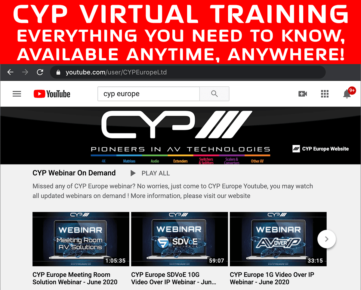 lektropacks's tweet photo. CYP's Virtual Learning programme, which has covered subjects such as AV Over IP, Virtual Meeting Room Best Practice &amp; an in-depth Introduction to SDVoE, has helped installers gain a significantly better understanding of the latest AV skills... https://t.co/Sxv6aQUmbg https://t.co/GeUjJxuClr