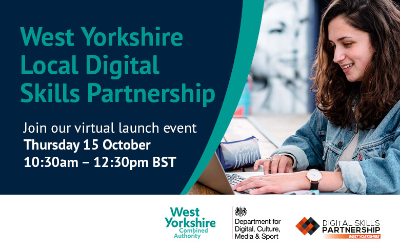Don’t forget to register for our virtual launch event of our #WYLocalDigitalSkillsPartnership to find out how we’re planning to inspire and support the growth of digital skills across West Yorkshire. Book your place: ow.ly/7uKF50BGjSr