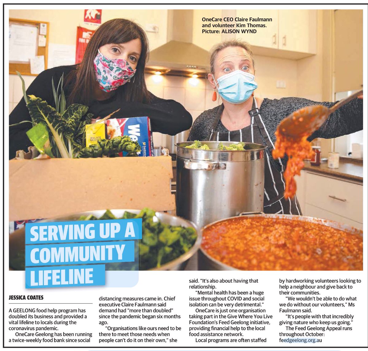 Did you see our article in today's <a href="/geelongaddy/">Geelong Advertiser</a>?
The Feed Geelong Appeal is raising important funds to assist the organisations who are working to help provide food assistance to those most in need. Pls assist now with a donation to the Feed Geelong Appeal bit.ly/FeedGeelongApp…