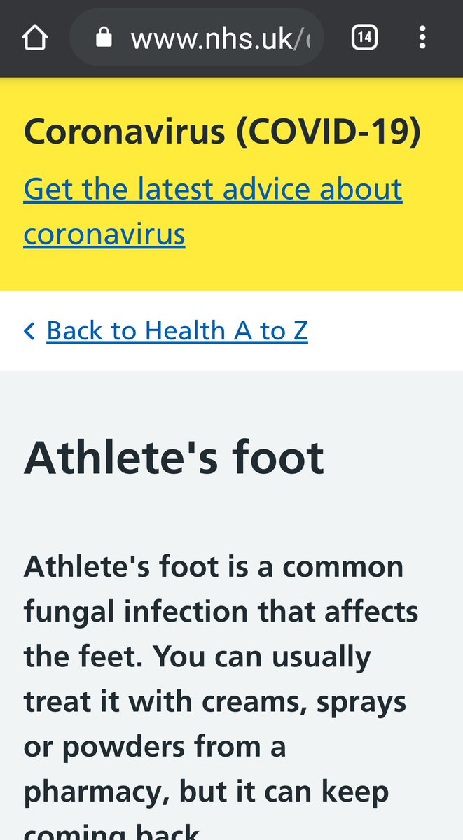 "Covid is the same as the common cold, according to NHS website"Coronavirus group has different viruses, it's like Brassicas includes broccoli & turnips.4 common human coronaviruses (NOT COVID) cause ~30% of common coldsMost are rhinovirusesAll A-Z NHS pages have Covid info