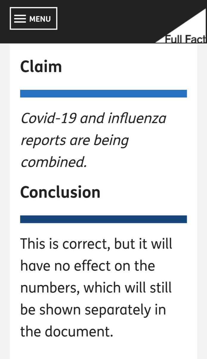 Yes the weekly PHE Covid-19 & flu report will be published together now.No, that doesn't mean that the stats will be combined or that they are the same illnessCovid-19 is not the common cold, or influenza / flu  https://fullfact.org/health/flu-covid-phe-not-combined/