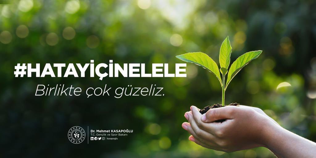 Türkiye Otomobil Sporları Federasyonu olarak tüm camiamızı, Sayın Bakanımız Mehmet Muharrem KASAPOĞLU’nun, 🌲Yeşil bir dünya ve geleceğimiz için iyilikte yarışarak #HatayİçinElEle çağrısına katkıda bulunmaya davet ediyoruz 🌱🌱🌱