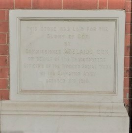  #WomenWednesday a thread* Florence Booth & Adelaide Cox laid these stones at 280 Mare Street, Hackney, in October 1910 before the site was opened as the Women's Social Work Headquarters. The site is no longer used by The Salvation Army but you can still find the plaques here!