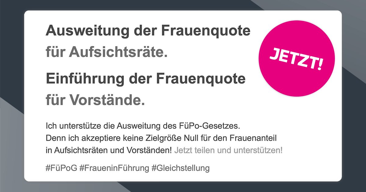 Vielfältigere Teams treffen bessere Entscheidungen. Sie sind erfolgreicher, innovativer und können besser komplexe Herausforderungen lösen. Für eine #ENKELTAUGLICHE #Zukunft! 

#veränderung #innovation #mut #FüPoG #FraueninFührung #Gleichstellung <a href="/FidAReV/">FidAR</a>