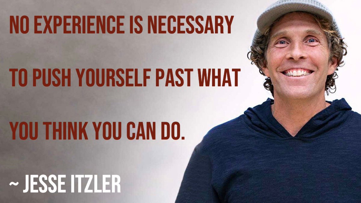 “No experience is necessary to push yourself past what you think you can do.” ~ <a href="/JesseItzler/">Jesse Itzler</a> 
#wednesdaymorning #WednesdayThoughts #wednesdaywisdom #WednesdayMotivation #MotivationalQuotes #quoteoftheday #quotestoliveby  #writerscommunity #WritersCafe