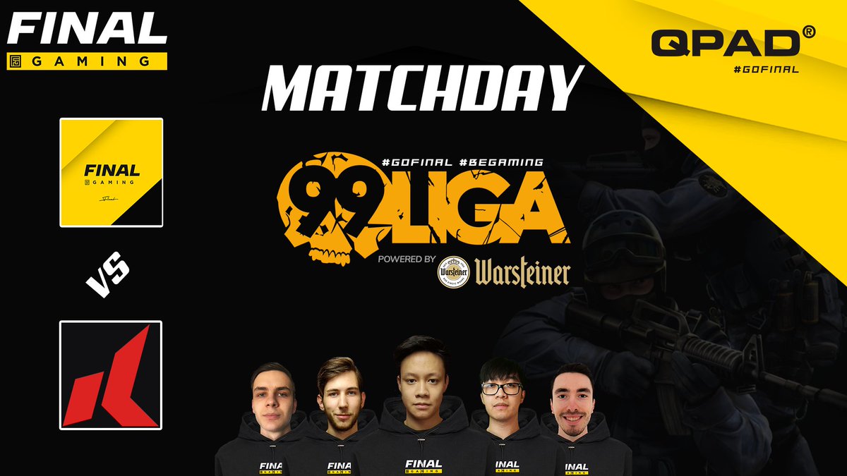 finalgaming_de's tweet photo. #Matchday #CSGO
⏰20:00 Uhr
🏆#99Liga
🆚@KolossusGG
🎙️Cast folgt sobald bekannt
Heute geht es gegen den Erstplatzierten in der Div 2.2, wir sind motiviert, den Koloss zu fall zu bringen! ;-)
#goFinal #finalFamily #Q_UP https://t.co/tPONGf9Ipv