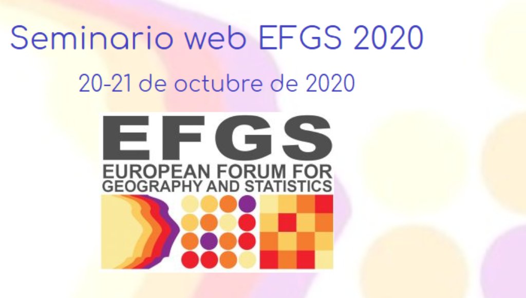 IECA_Andalucia's tweet photo. 💻Webinar 2020 del Foro Europeo de Geografía y Estadística #EFGS2020
📅Del 20 al 21 octubre 2020
Organizado por @StatPoland con el apoyo de #EFGS, @EU_Eurostat y la Oficina Central de Geodesia y Cartografía en Polonia
📝Inscripción hasta el 14 de octubre
https://t.co/01Nbeqi1qJ https://t.co/tNkDgPmniw