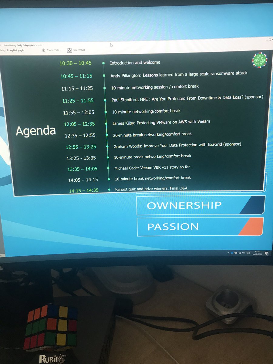 I’m attending my very first <a href="/VeeamUGUK/">VeeamUG.UK</a> today. Cracking agenda 👍 #VUGUK