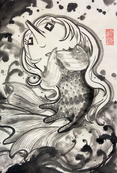 水墨のtwitterイラスト検索結果 古い順