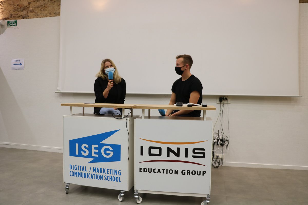 iseg_nantes's tweet photo. [MASTERCLASS #4] : 
Ce matin, les étudiants de 3e année de l'ISEG Nantes, recevaient @laetitiat , Directrice de l'agence @MonetRP ! 
Elle a pu échanger sur ses expériences et partager ses conseils avec nos étudiants.
MERCI !

#masterclass #iseg #Nantes https://t.co/2sUjx6A6CU