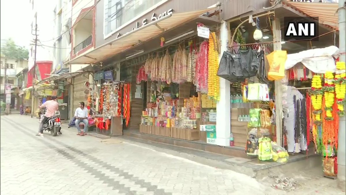 ANI's tweet photo. Maharashtra: Shopkeepers outside Shirdi Sai Baba Temple say they are incurring losses due to state govt's decision of not opening religious places in the state. 

A shopkeeper says, "We suffered financial loss due to COVID included lockdown &amp; now govt is adding on to our misery." https://t.co/oxAMDbuTNs