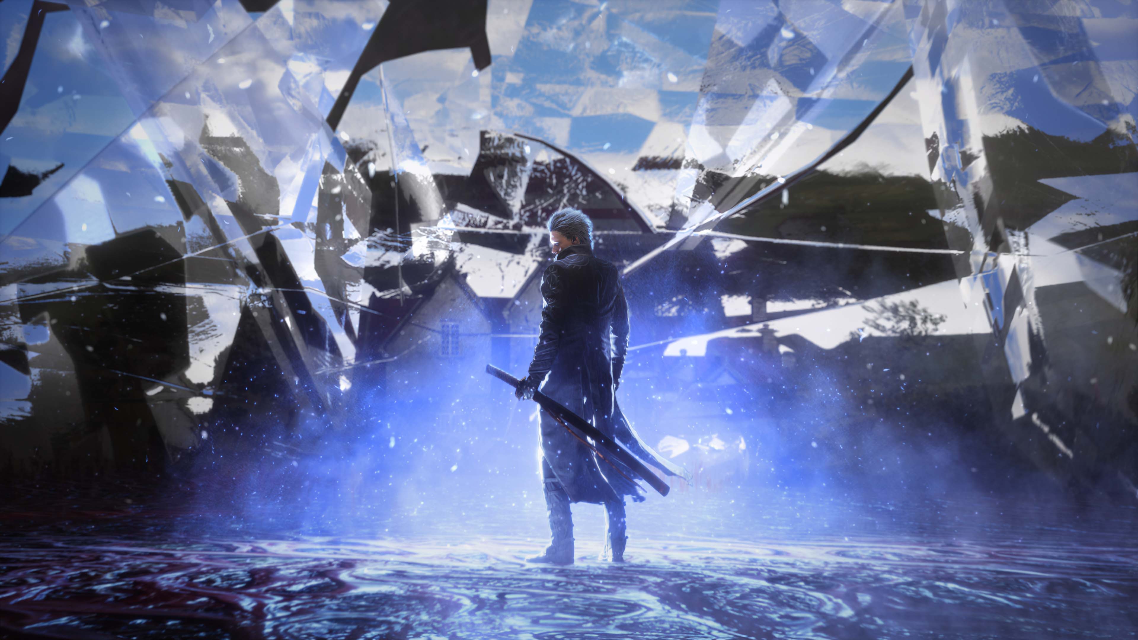 Devilmaycry Jp 超プレミアムイーカプコン限定商品 デビル メイ クライ 5 マスターモデルレプリカコスチューム バージルver が21年3月下旬お届け予定で予約開始 別珍や各所にちりばめられた刺繍など 本物の質感にこだわった見どころ満載の