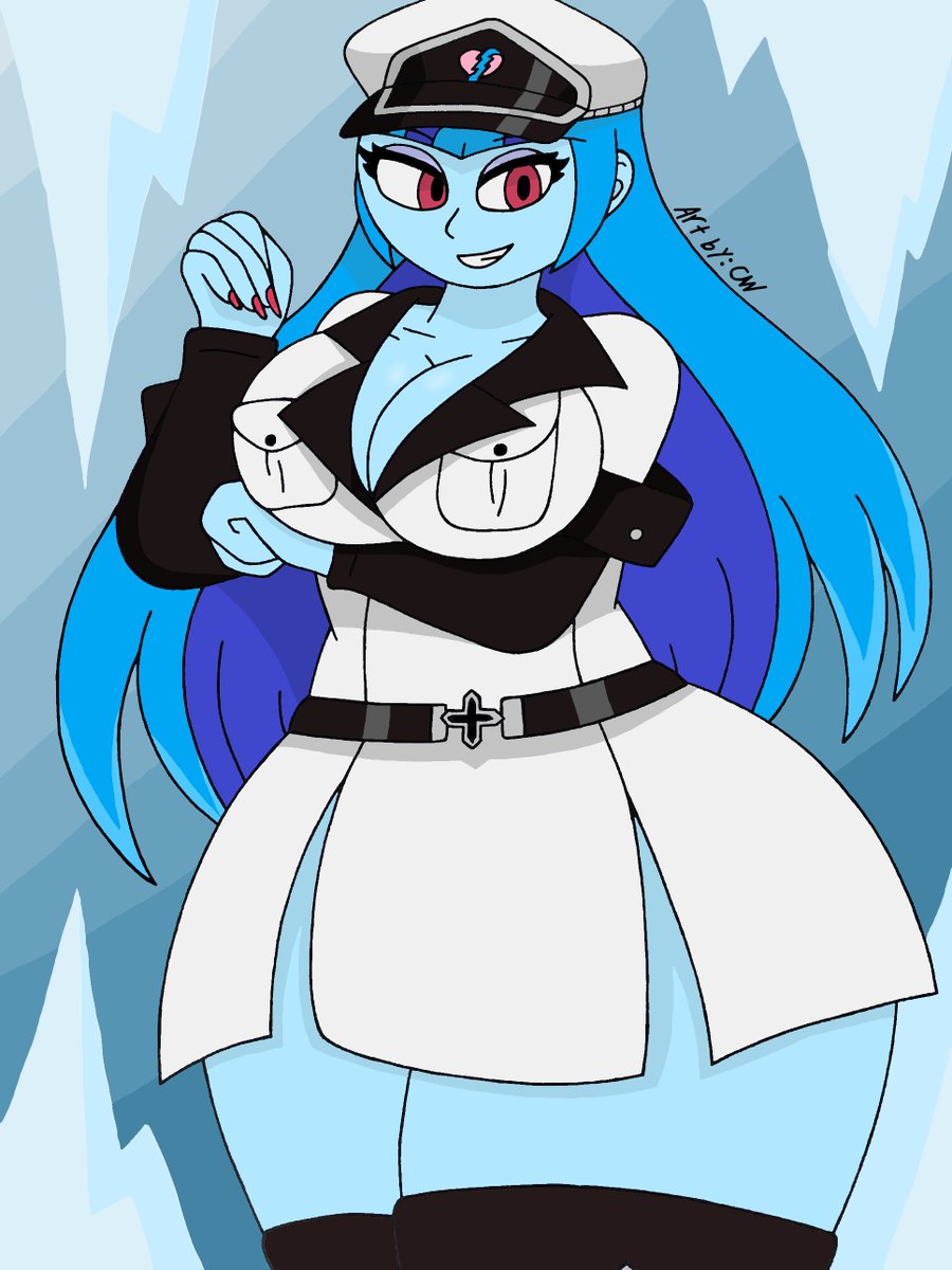 CWArt6's tweet photo. Sonata as Lady Esdeath.💙 #sonatadusk #eqg #mlp #generalesdeath #AkameGaKill #CWart https://t.co/pPScMZ1nap