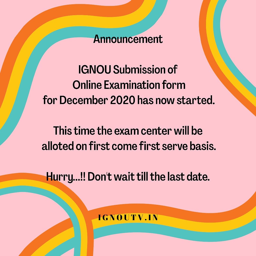 ignouonlinehelp's tweet image. *In case date and time of exam for two courses is same, however, the courses are of different years/semester IT WILL NOT BE CONSIDERED AS CLASH and no request in this regard shall be entertained.*

#IGNOU #IGNOUTV @ignouonlinehelp #IGNOUExamForm