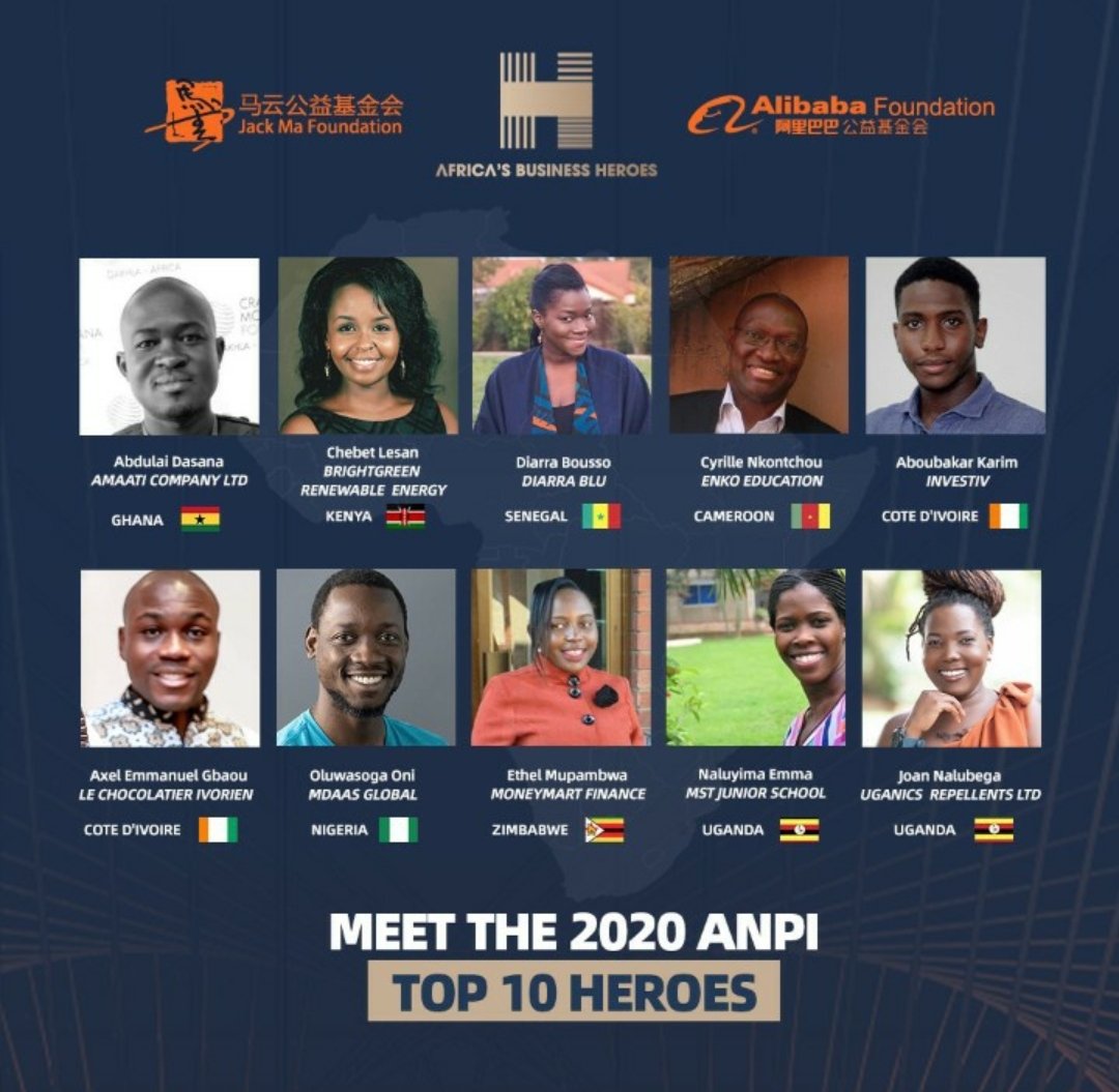 advocatemahere's tweet photo. At 16 @ethelchiwara ran away from home because her father wanted to marry her off. Today she's a top 10 finalist in the Jack Ma Foundation African Business Heroes. You can help get her into the top 3 by tweeting her 2 hashtags: 
#empowerthezimbowoman #ABH2020Challenge 

RETWEET! https://t.co/HGsLnOG1HJ