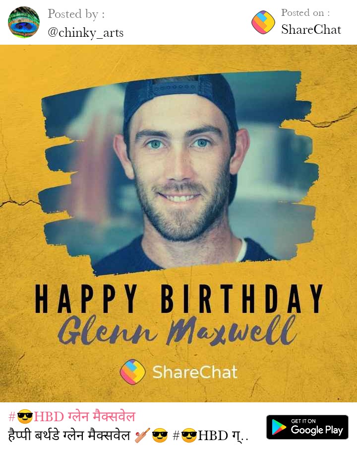 Happy Birthday Glenn Maxwell     