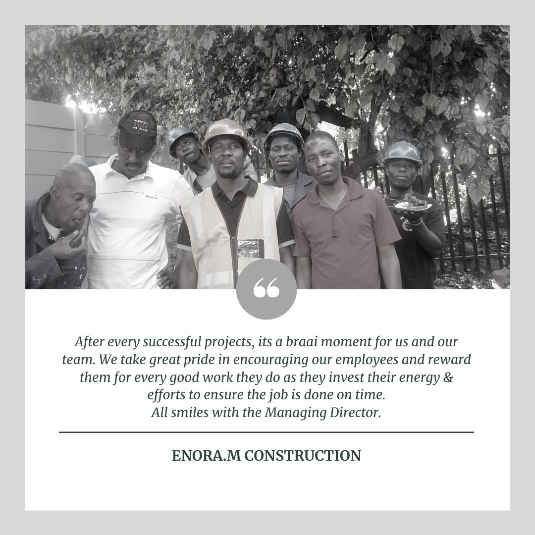 Enora_M_cc's tweet image. Celebrate your Team from time to time 😁. 
#constructionworker #constructionSA #womeninconstruction 
#workbraai