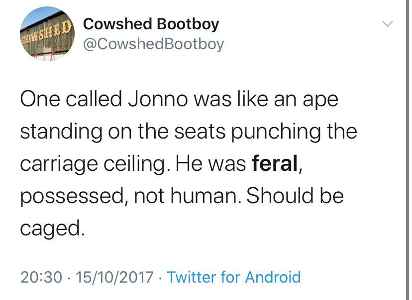JonnoTheApe's tweet photo. 3 years ago today. #apelife #shouldbecaged @CowshedBootboy happy anniversary brother. Table for 2 booked at miller carter tonight to celebrate #feral https://t.co/YbplCdw17N