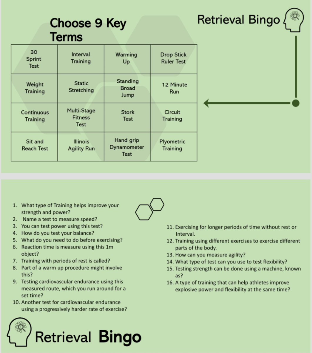 zeph_bennett's tweet image. Some retrieval warm up bingo for GCSE students. Trying to create a blended learning experience for many of students who are currently isolating 🙄