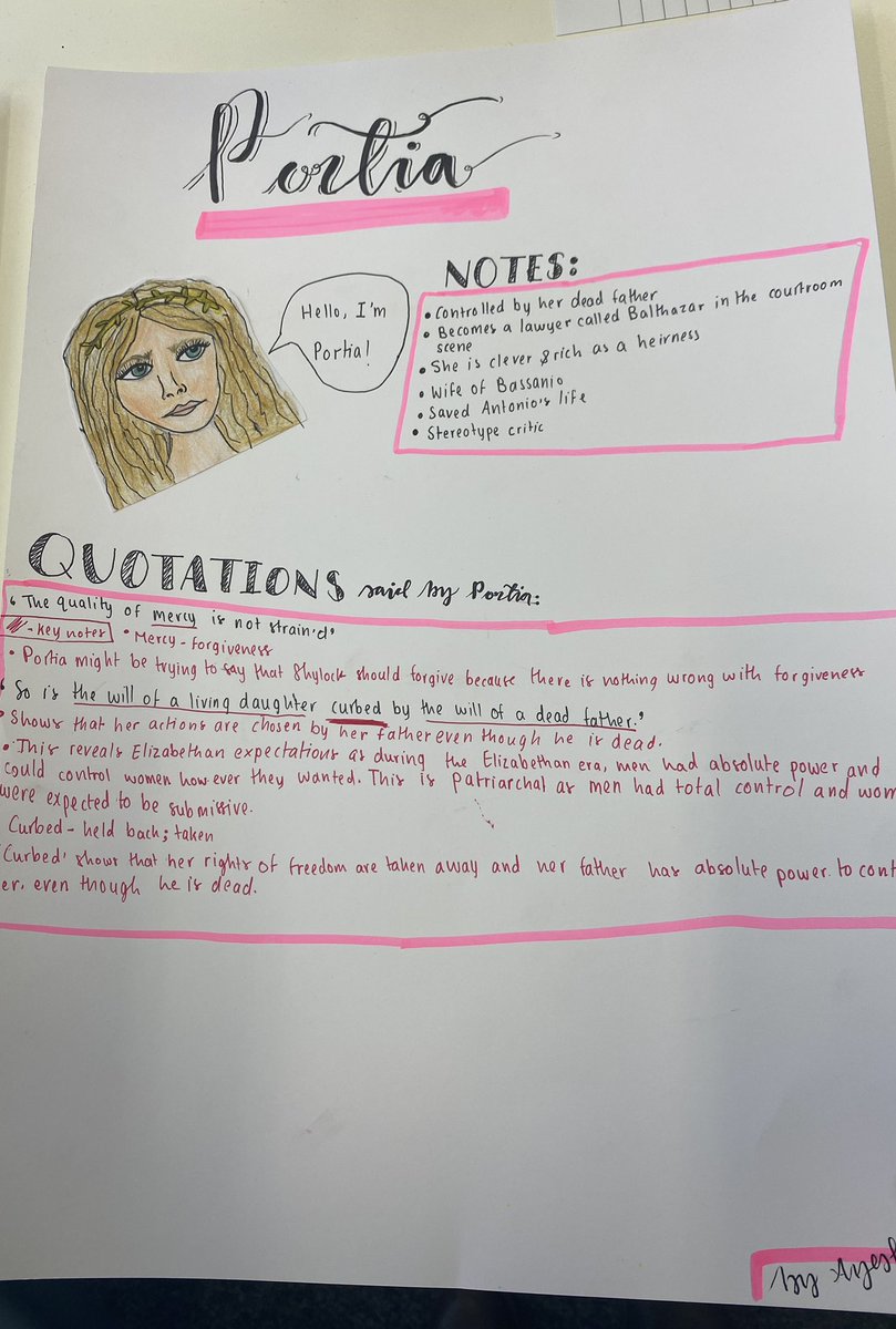 ENGLISHHAB2's tweet photo. This is just a sample of some of the fantastic work students completed during remote learning. Well done Ayesha! https://t.co/sLh7HtXzsz