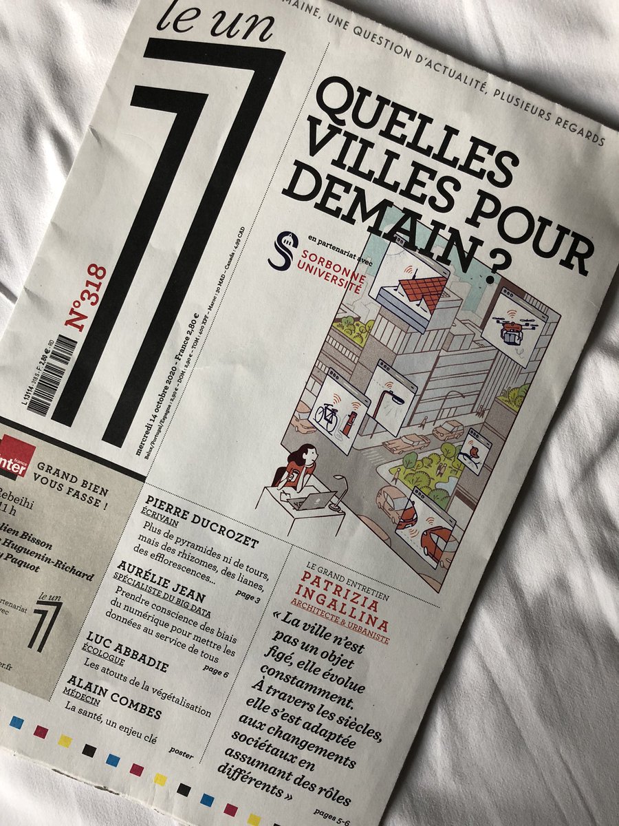 ericfotto's tweet image. Faut-il quitter la ville où la transformer ? @Le1hebdo se penche sur les révolutions urbaines en partenariat avec @Sorbonne_Univ_ , architectes, urbanistes, médecins. Des textes brillants et inspirants signés @Aurelie_JEAN. Pierre Ducrozet, Alain Combes, Luc Abbadie, @Patingel