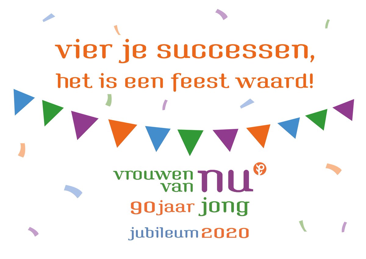Vrouwen van Nu bestaat vandaag 90 jaar!
Trots op dat Vrouwen van Nu vandaag de dag nog zo'n groot bereik heeft en het grootste vrouwennetwerk van Nederland is met echte vrouwen als leden. Lees op onze website vrouwenvannu.nl meer over onze geschiedenis en wapenfeiten.