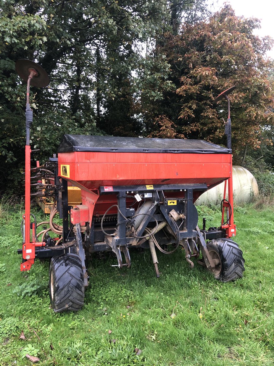 KRM 305 4.5m wide drill Suffolk coulters. Needs a day in workshop prior to using. For sale £2000 immediately available. Maybe someone can get their wheat in! Suspect it can mount onto a powerharrow if wanted.