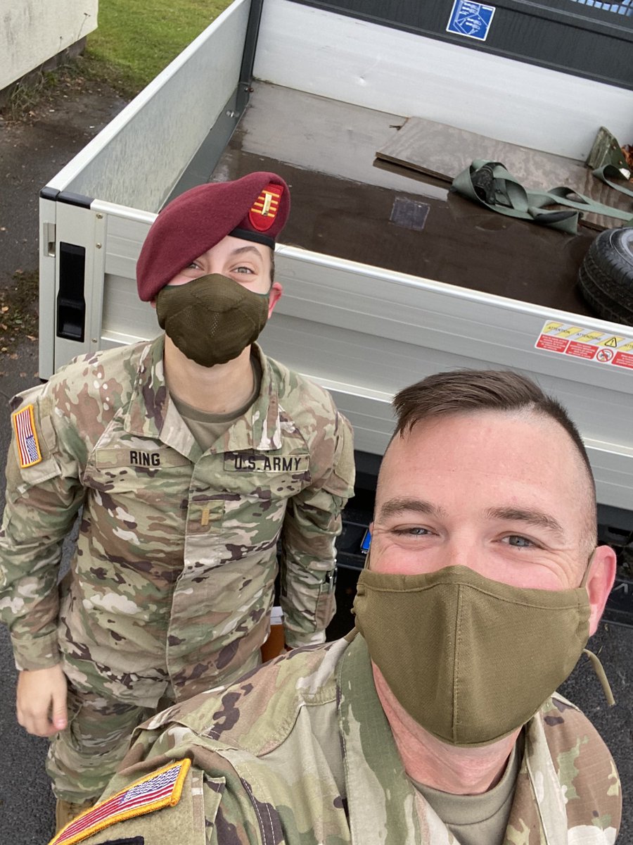 Asst_to_the_RM's tweet photo. Obligatory “hardest test in the military” photo and ran into some @4_319AFAR soldiers getting after readiness.

Good meeting you LT! https://t.co/3kmCK6JMBP