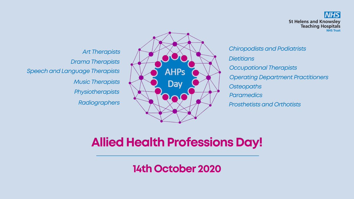 mwl_recruitment's tweet photo. Today is #AHPsDay, we would like to say a massive THANK YOU to our #AHPFamily who works tirelessly across the Trust to deliver five star patient care. Follow us today, as we will be showcasing some of our AHP Family and the fantastic work they do! 💙

#ProudToBeAHP #AHPCareers https://t.co/NxMNJYYZPM