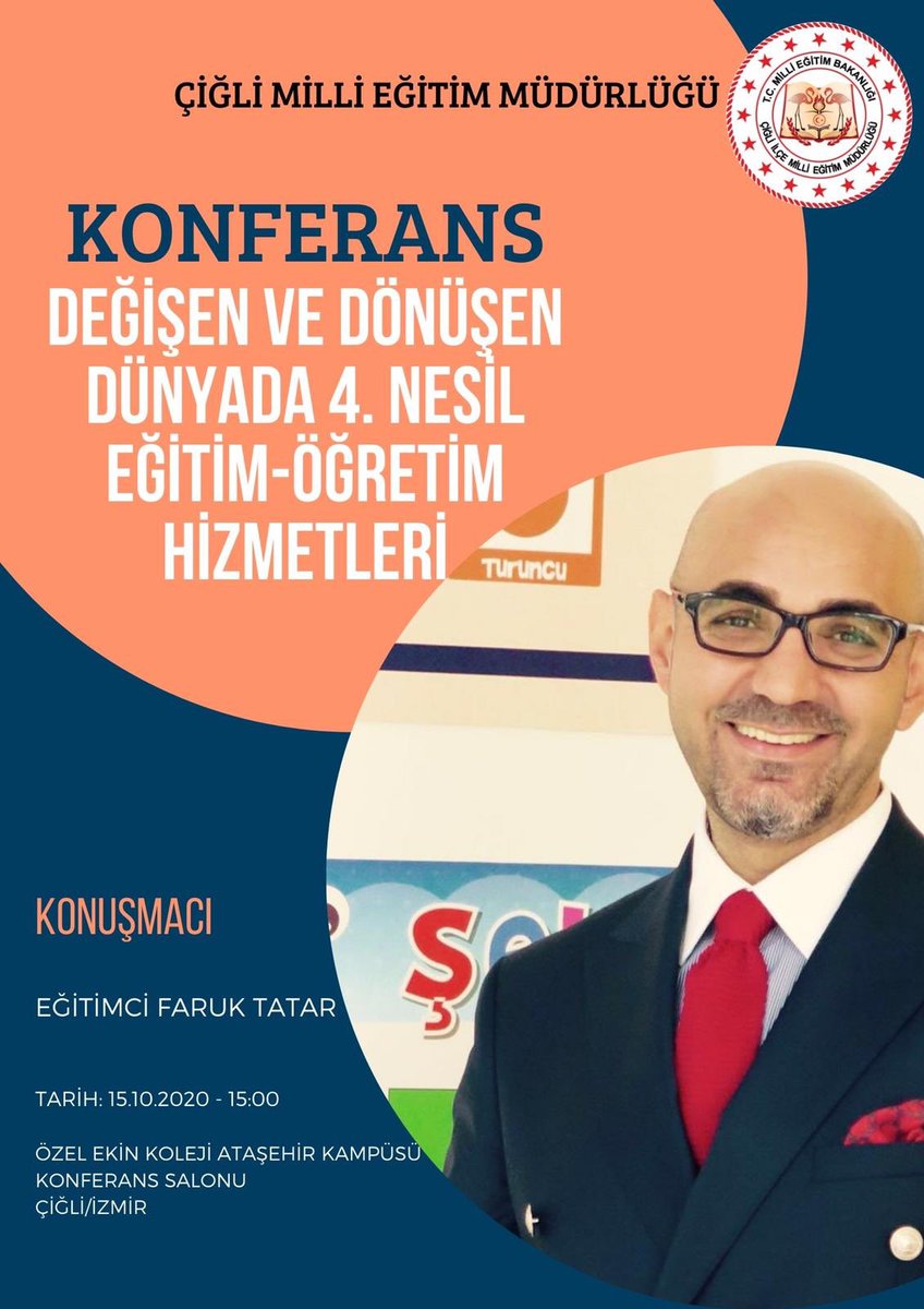 faruk__tatar's tweet photo. Hep söylüyoruz ..”BİLGİ” paylaşıldıkça güzeldir ..Yarında Çiğli MEM ‘le 4. Nesil Eğitim Öğretim Tasarımını , Ülkemiz için önemini EKİN KOLEJİ konferans salonunda tüm Eğitim liderleri ile paylaşacağız 🇹🇷 @ziyaselcuk @yahsiomer https://t.co/s7kbzispNv