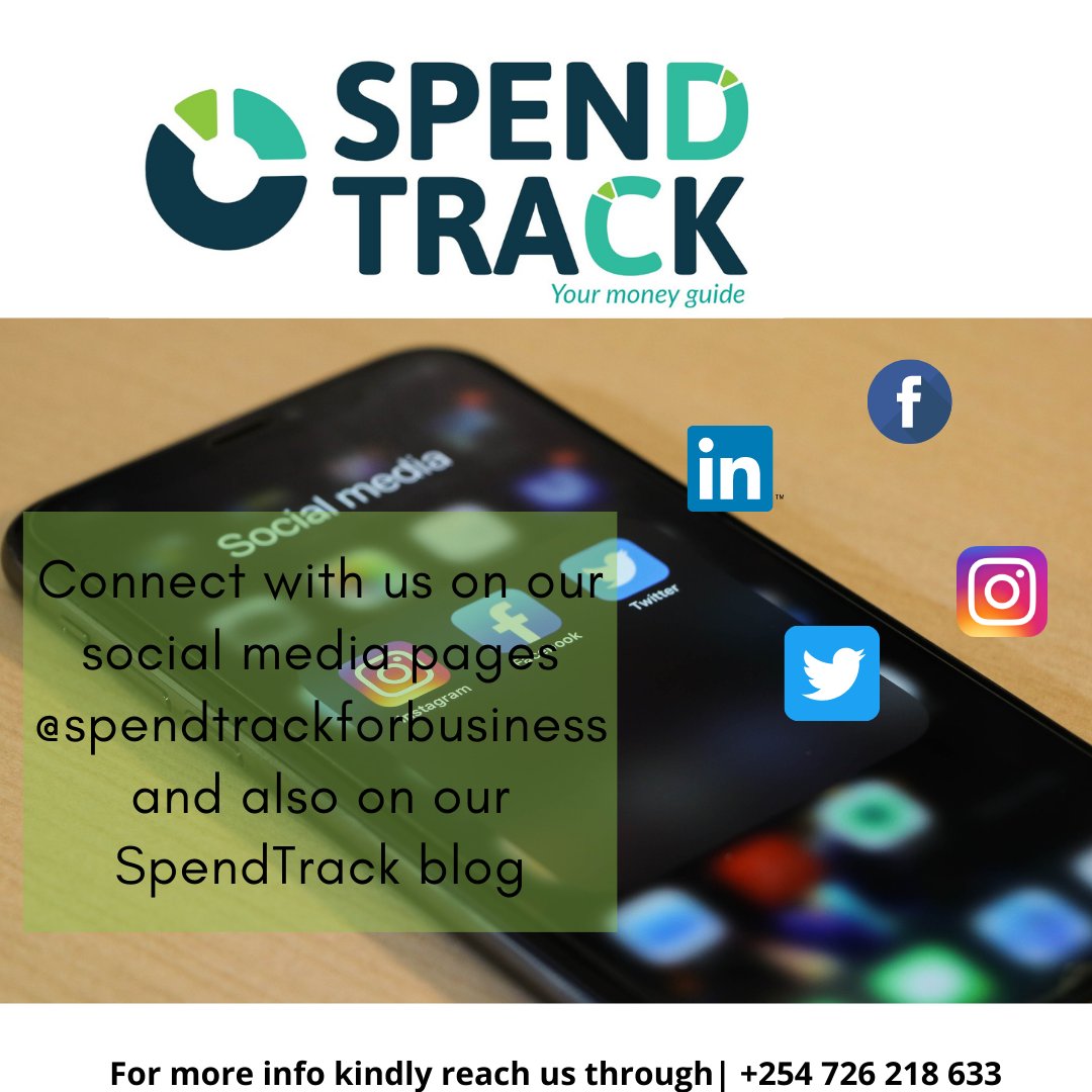 SpendtrackB's tweet photo. Find us on our various social media platforms @SpendTrackForBusiness and get more information about us. 
Its more than just bookkeeping!
#strides2sustainability #IkoKaziKE #bookkeepin https://t.co/Sz5UP9pYQI
