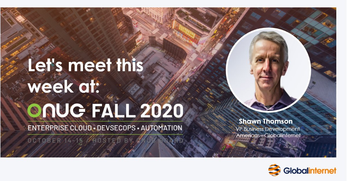 See you today at #onugfall2020 and let's have a chat around getting the right connectivity to support your #digitaltransformation program. <a href="/Globalinternet/">Globalinternet | Now part of Expereo</a> 
globalinter.net/events/onug-fa…