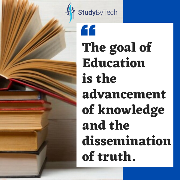 StudyByTech's tweet photo. The goal of Education is the advancement of knowledge and the dissemination of truth.
.
.
.
.
#educationquotes #learningquotes #motivationalquotes #educationiskey #education #knowledge #educationfirst #studybytech #paraggupta_classes https://t.co/ClDRnqq9pT