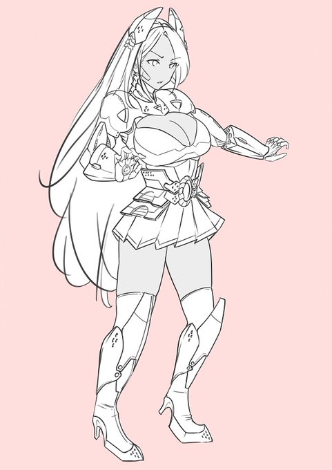 pbwに応募する用で描いてる。
好きなパーツの寄せ集め感がすごい 