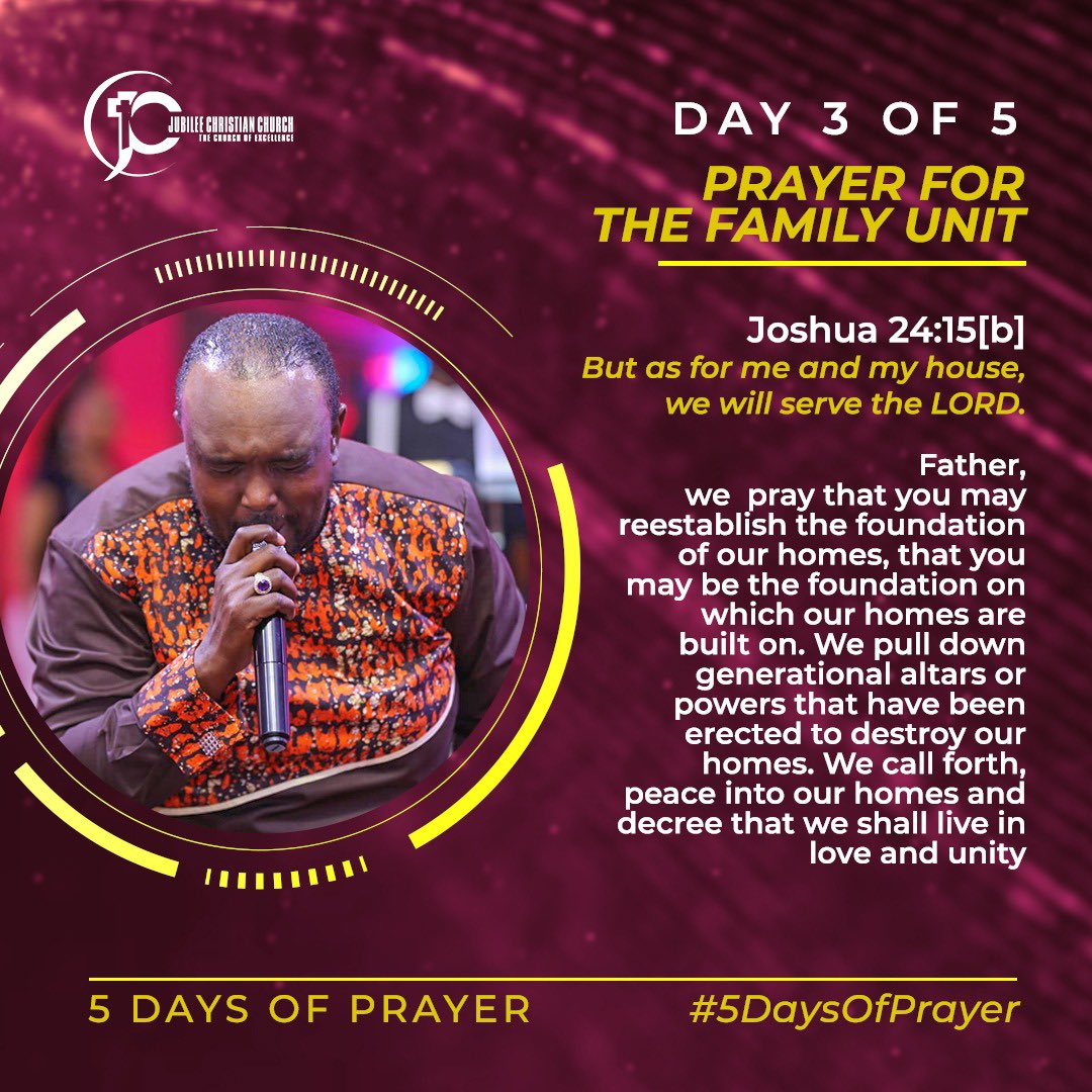 RevKathyKiuna's tweet photo. Father, we pray that you may reestablish the foundation of our homes, that you may be the foundation on which our homes are built on. We pull down generational altars or powers that have been erected to destroy our homes #5DaysOfPrayer https://t.co/akDuknFHJz