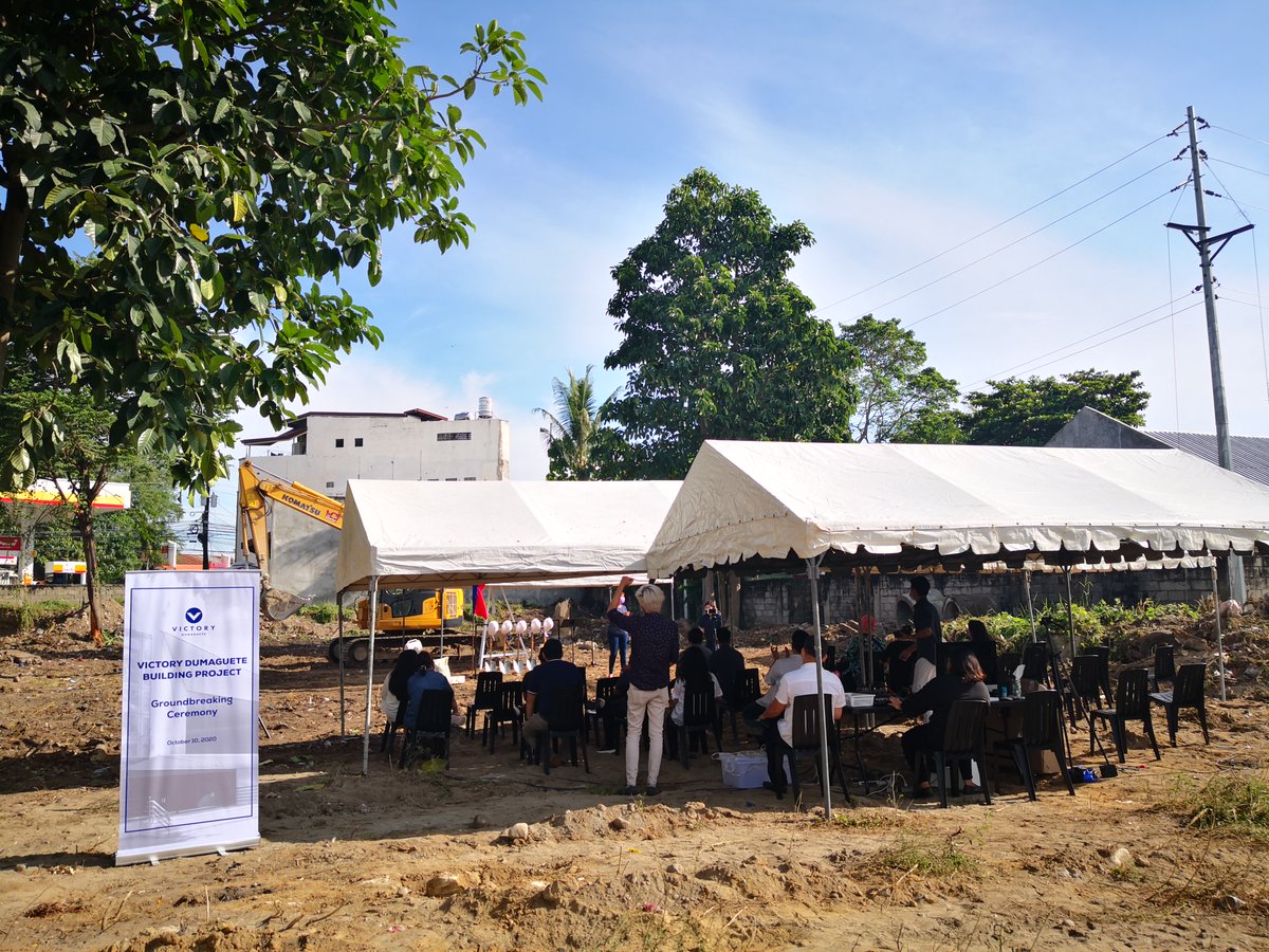 victorydgte's tweet photo. The Victory Dumaguete Building Project Groundbreaking Ceremony

1 Corinthians 1:18
For the message of the cross is foolishness to those who are perishing, but to us who are being saved it is the power of God. https://t.co/egXCZMLeUf